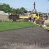 Устройство покрытие из рулонного газона